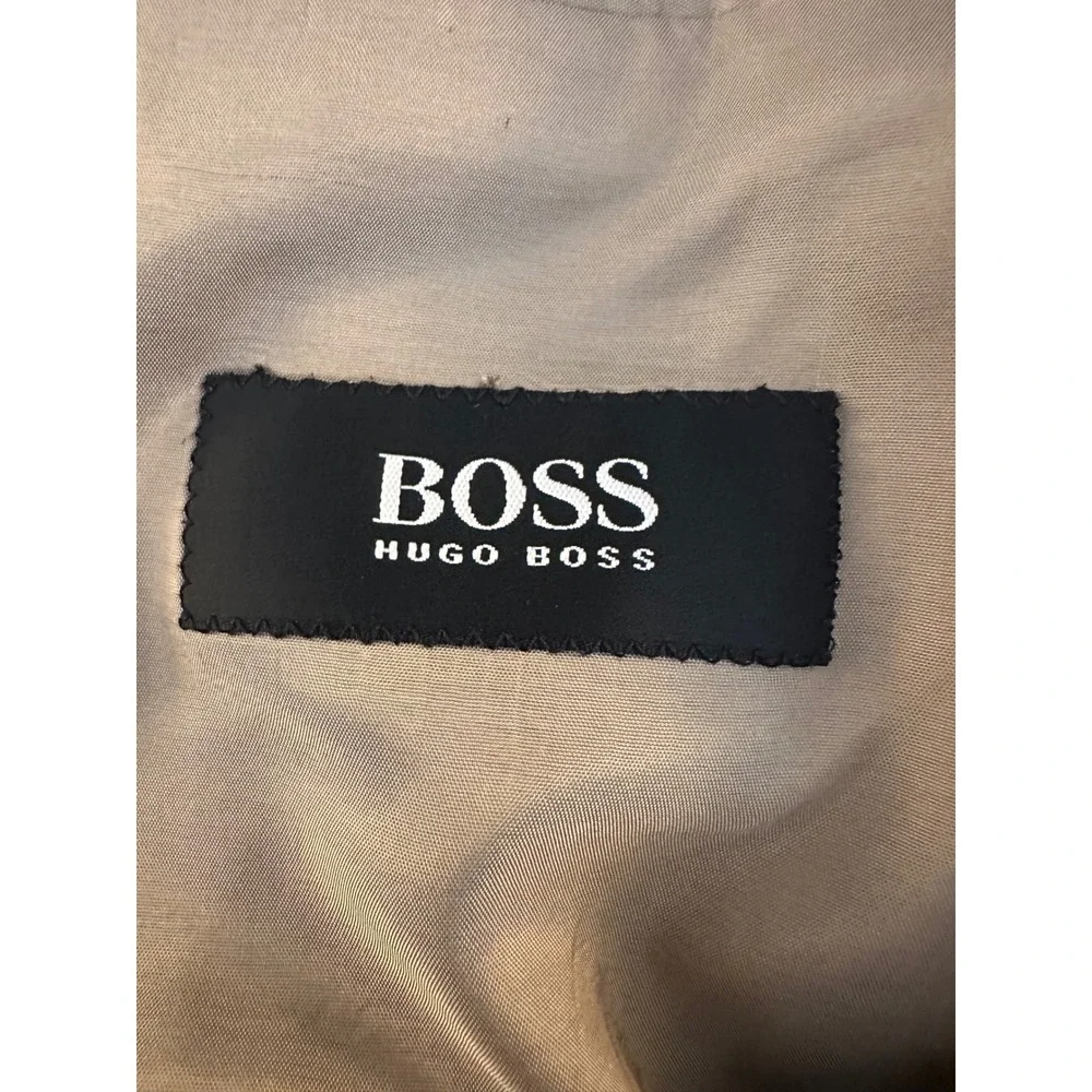 Hugo Boss Men's Tan 3-Button Ticket Pocket Blazer Sport Coat with Trousers40R